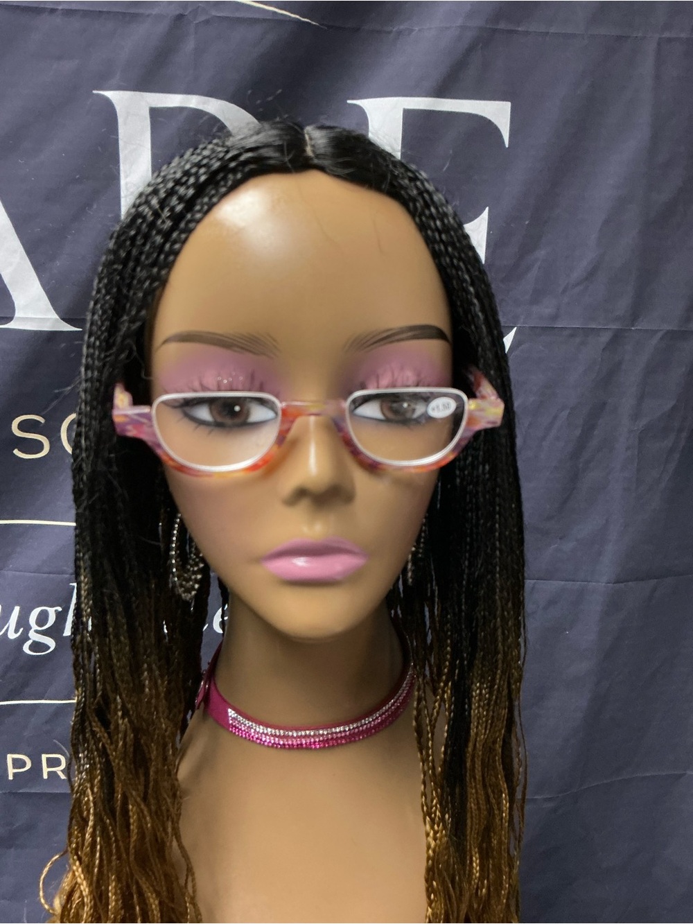Pink Tortoiseshell Cat-Eye Reading Glasses for Women